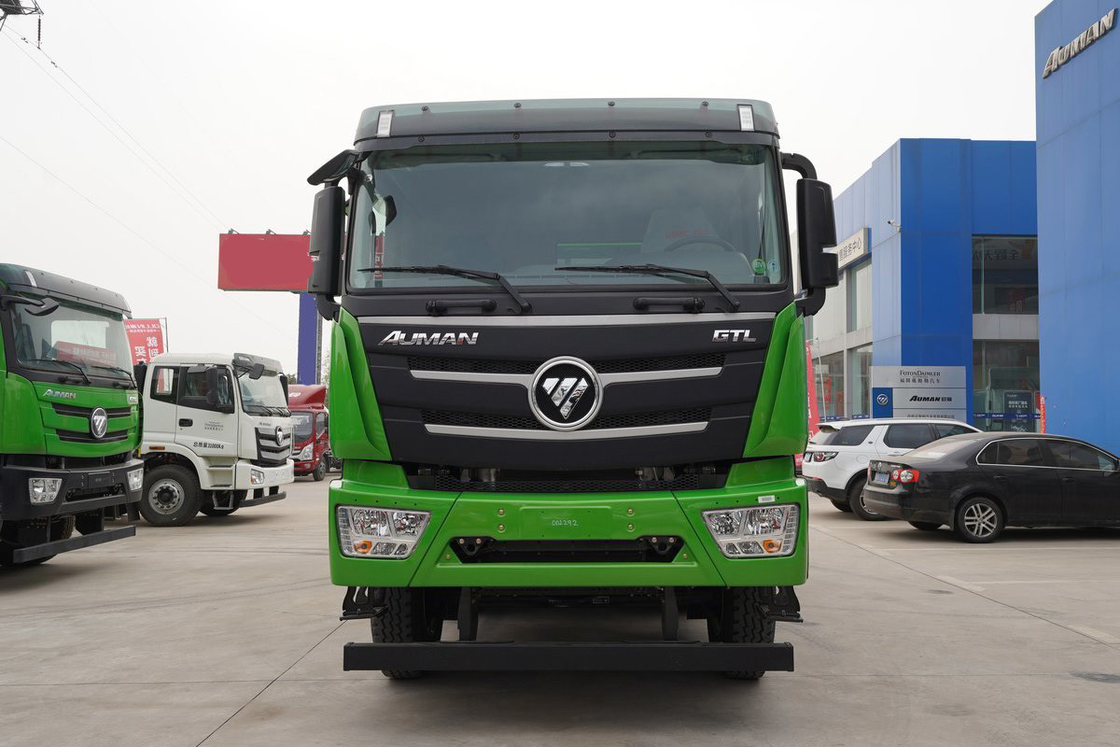 Foton Auman GTL Dump Truck 490HP 8X4 AMT 12 velocidades Automático 6.8m Rear Dump Imagem 360o