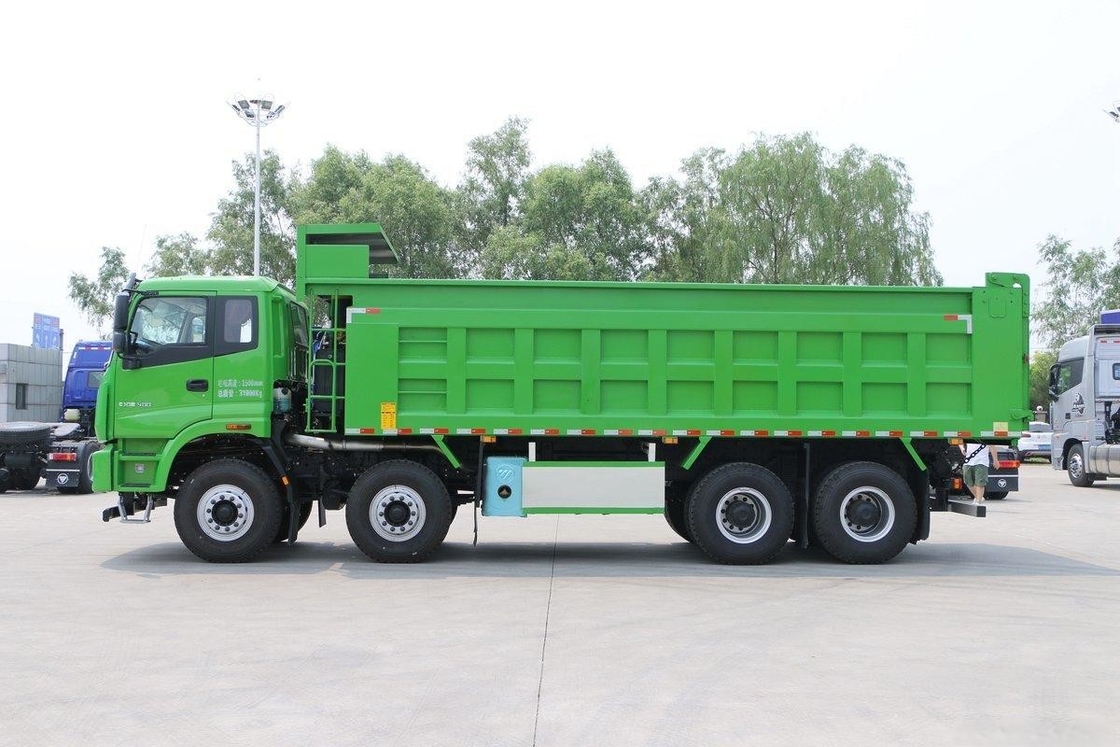 Auman Nova ETX camião de descarga 400HP 8X4 7,4m 31t Flip traseiro em forma de U Grid Cargo Box Flip traseiro EURO 5