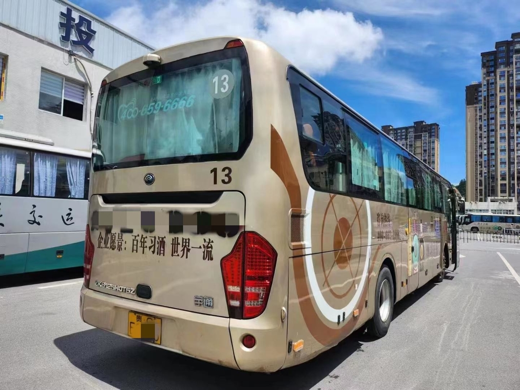 Ônibus turístico de segunda mão 52 lugares 2020 Ano Yutong Ônibus ZK6125 Champagne Color