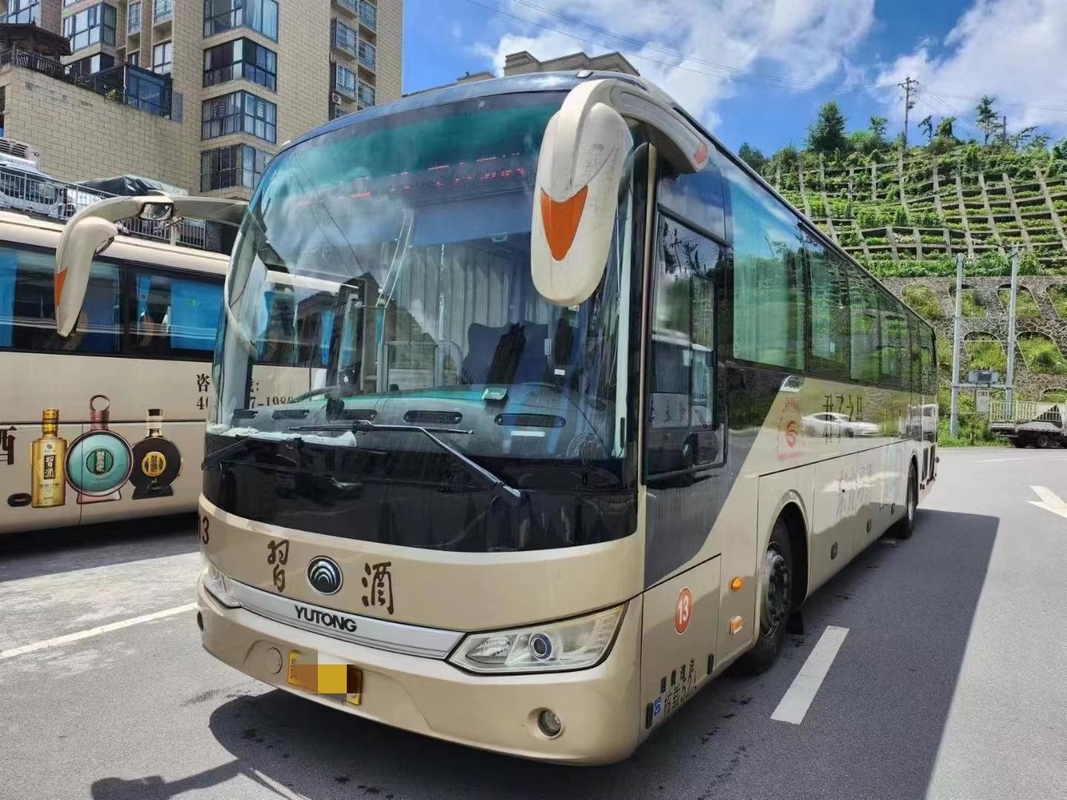 Ônibus turístico de segunda mão 52 lugares 2020 Ano Yutong Ônibus ZK6125 Champagne Color