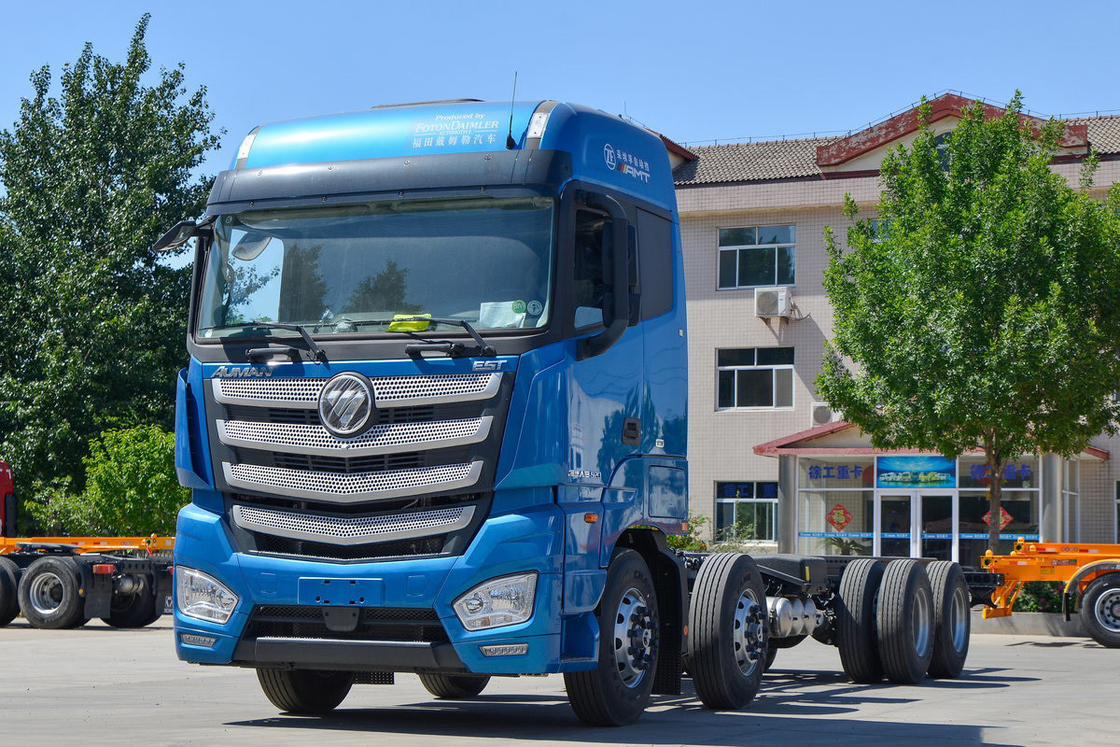 Caminhão Foton Auman Assento de meia fila 520HP 8X4 9,53m AMT Chassi de caminhão de transmissão automática