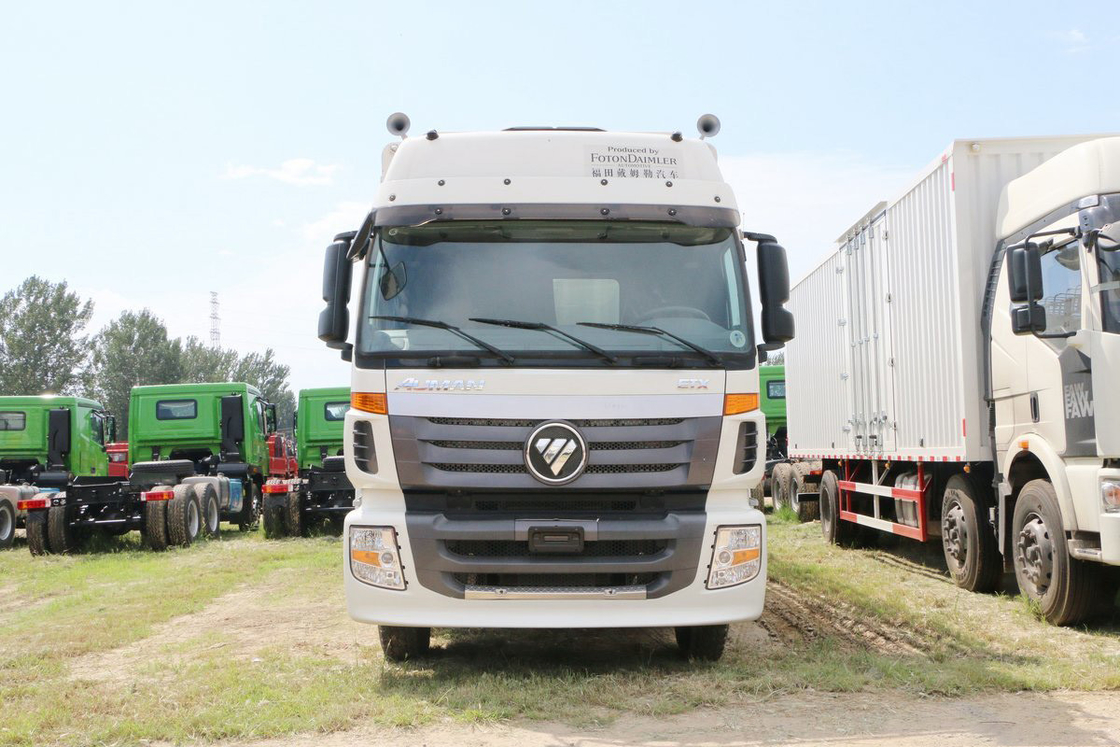 Foton Auman Stake Truck Série 6 Caminhão pesado Diesel de 8 velocidades 245HP 6X2 9,53m Corpo branco