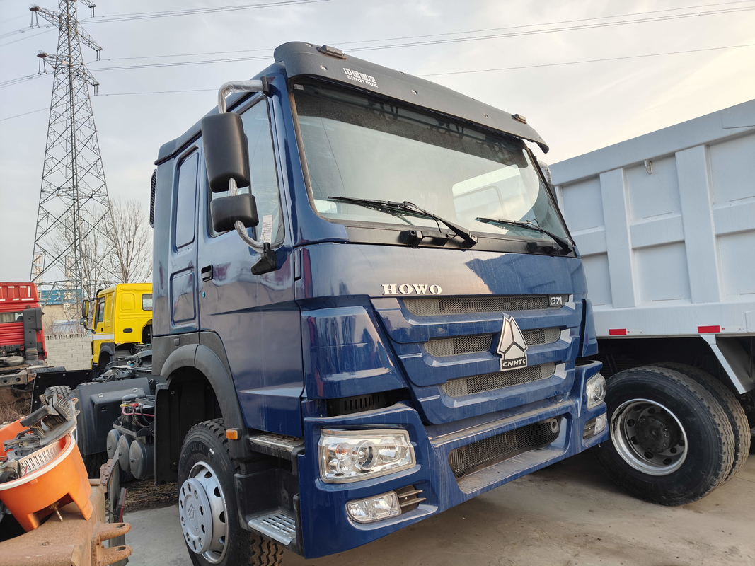 Camiões tractores chineses usados da China Motor diesel 371hp Camião de reboque Howo transporte pesado