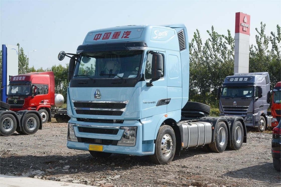 Howo Tractor Truck Nacional VI 6X4 AMT Automático traseiro duplo eixo traseiro oito rodas 570HP