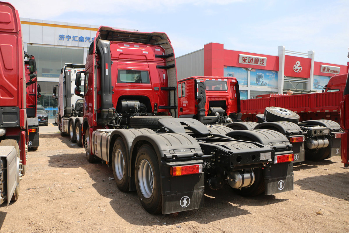 AMT 12 velocidades de linha única Semi-Sit Diesel 480hp 6 * 4 Shacman caminhão-trator modelo H6000