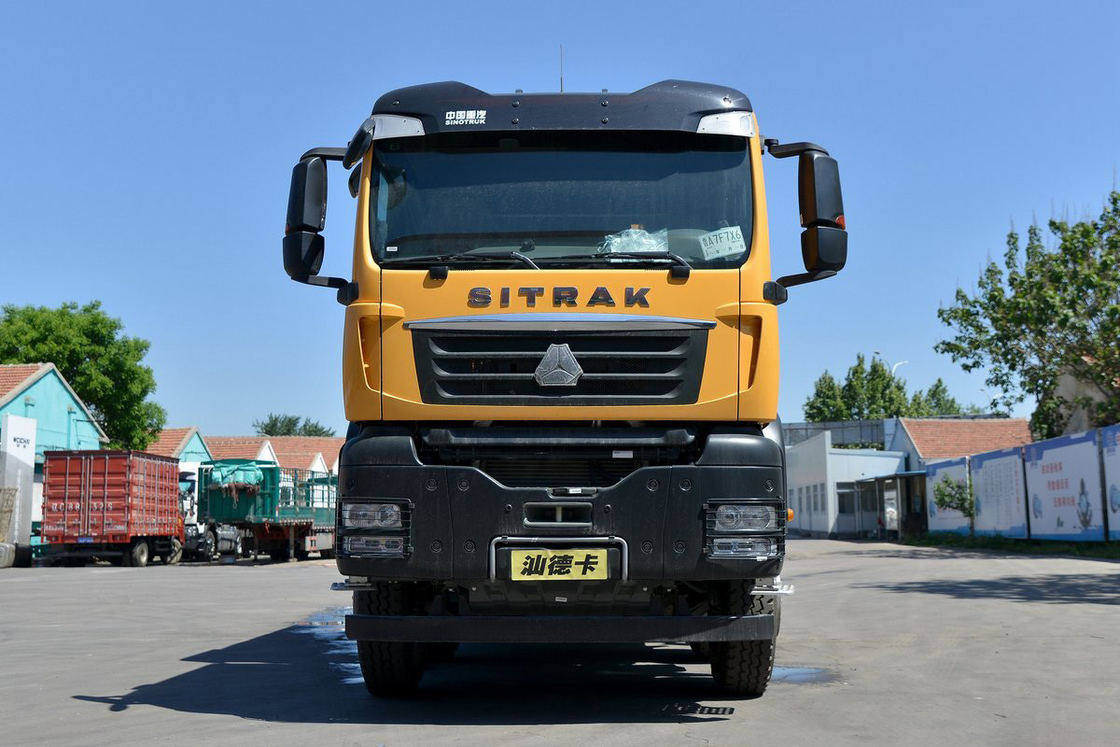 SITRAK caminhão-trator G7W caminhão pesado diesel 400 hp 8X4 6.8m Corpo amarelo traseiro Sinotruk