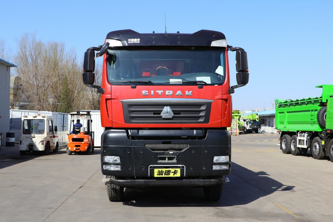 SITRAK G7 camião de descarga de 12 velocidades 400 CV 6X4 5.8m Container de descarga em forma de U Corpo vermelho Sinotruk