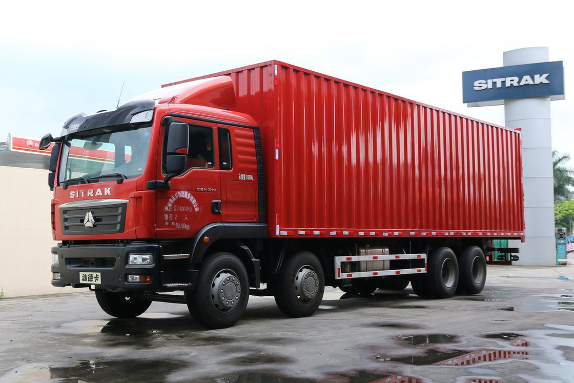 Deflector de ar condicionado duplo eixo traseiro C5H Modelo Diesel 310HP 8*4 9.52M SITRAK Van Truck
