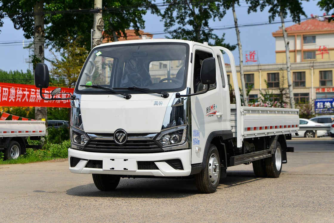 Foton Auman Light Truck 2.0L 127HP CNG 3,94m Euro 6 5 marchas Assentos de fila única Caixa de carga traseira
