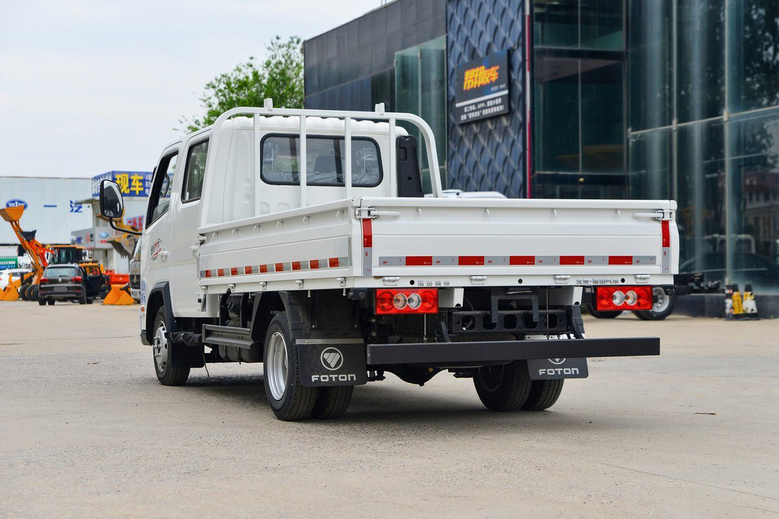 Auman M Modelo 2.0L Assentos em fila dupla 144HP Manual de gasolina 5 marchas 2.7m Foton Flatbed Mini Truck