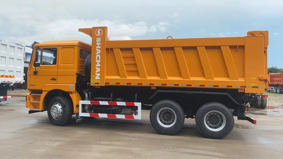 Caminhões de lixo 6*4 Shacman F2000 Caminhões chineses Grande balde 290hp Motor diesel Direção à esquerda