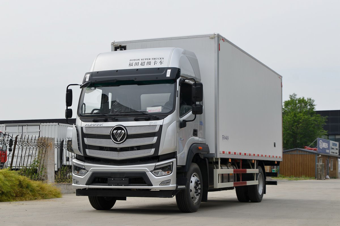 Foton BJ5186 245HP 4X2 Single Axle 6.6m Double Door White Cargo Box Furgoneta refrigerada