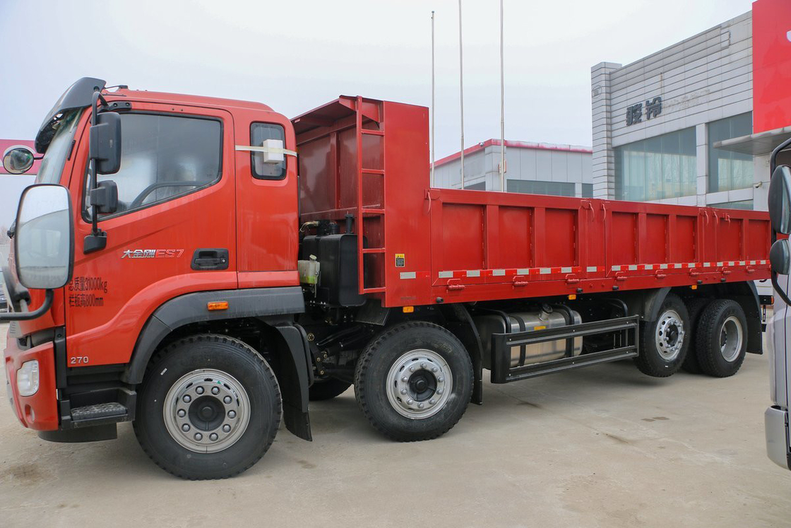 Ruiwo BJ3314 Donkey Kong ES7 Yuchai Motor 270 hp 8X2 10 velocidades Airbag Assento absorvente de choque 7.2m Foton Dump Truck