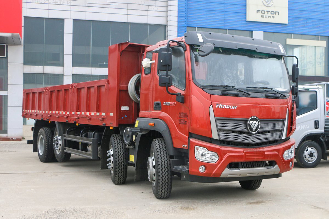 Ruiwo BJ3314 Donkey Kong ES7 Yuchai Motor 270 hp 8X2 10 velocidades Airbag Assento absorvente de choque 7.2m Foton Dump Truck
