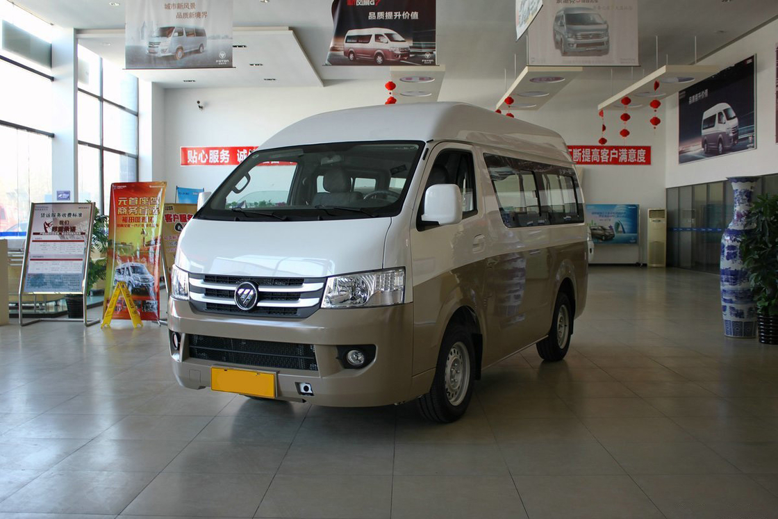 Minibus Foton usado 2022 Edição comercial Manual a gasolina 5 velocidades 160 CV 10 lugares Porta deslizante à direita