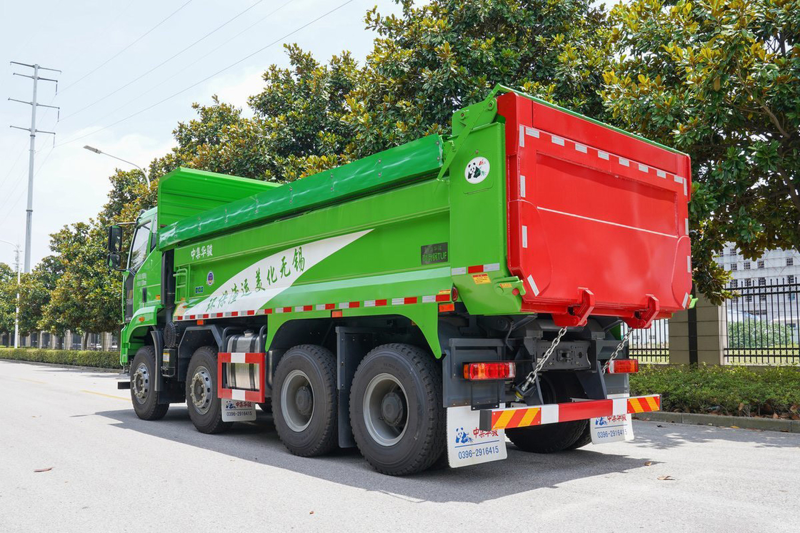 FAW Jiefang Dump Truck J6L Heavy Truck Diesel 10 Gear 350hp 8X4 Airbag Assento de absorção de choque Dump Box