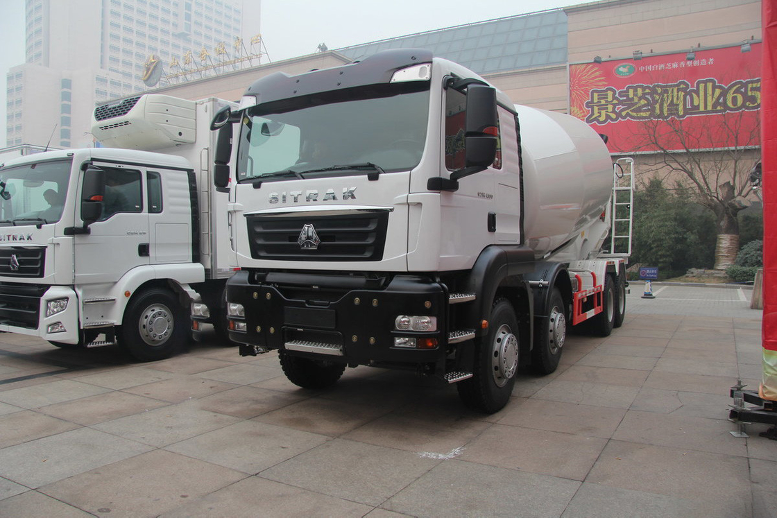 Sinotruk SITRAK C7H caminhão pesado diesel de 16 velocidades 400HP 8X4 6,5m3 caminhão misturador de concreto