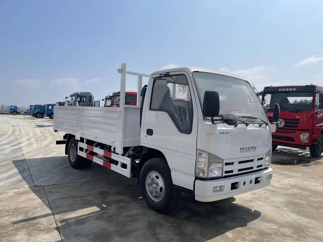 Caminhões de carga 4x2 ISUZU Cabina única Euro 4 Emissão 100P Caminhão leve 3,5 toneladas Duplo pneu traseiro