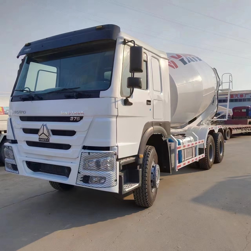 Caminhão de mistura de concreto 10m3 Usado com renovação Howo Misturador de concreto 10 rodas 371/380hp
