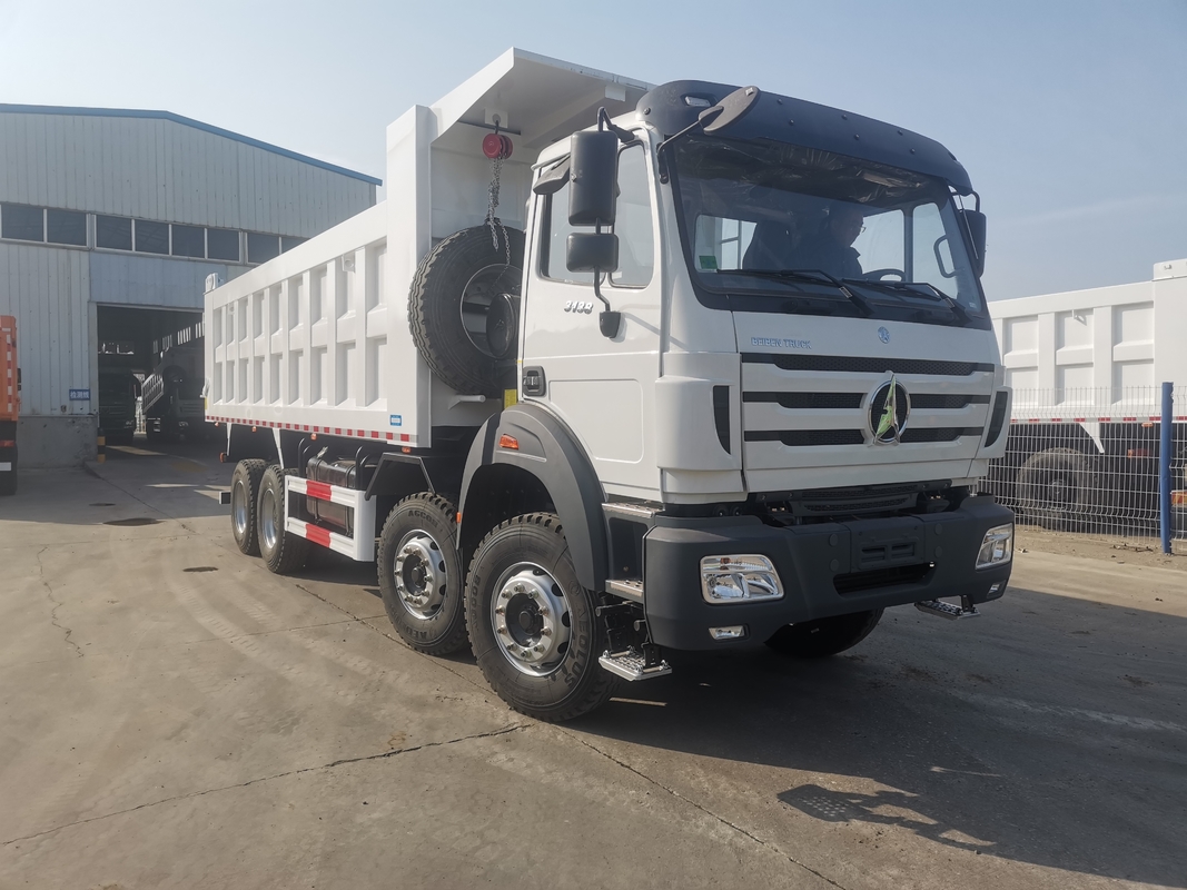 Novo camião de lixo Beiben 8*4 Branco Weichai 380hp Turbo Euro 2 Uso em África