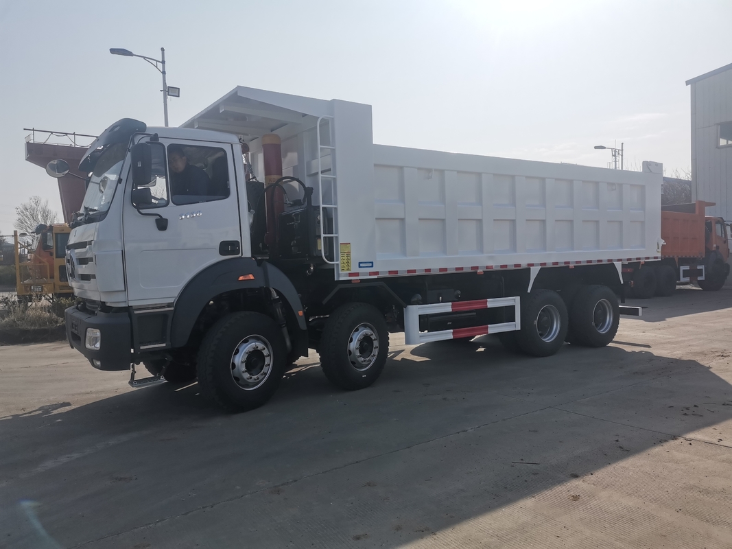 Novo camião de lixo Beiben 8*4 Branco Weichai 380hp Turbo Euro 2 Uso em África