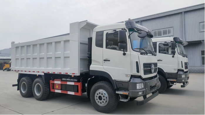 6x4 camião de descarga carregando 20-40 toneladas Dongfeng 10 pneus direção esquerda cabine com cama