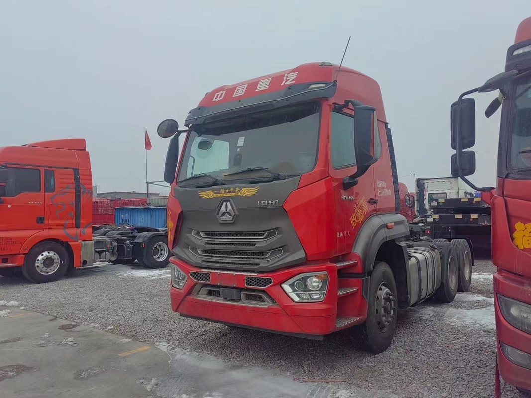 Unidades de caminhões usados Trator Sinotuck Hohan 6*4 Drive Mode 10 Wheels 460hp Motor Diesel LHD