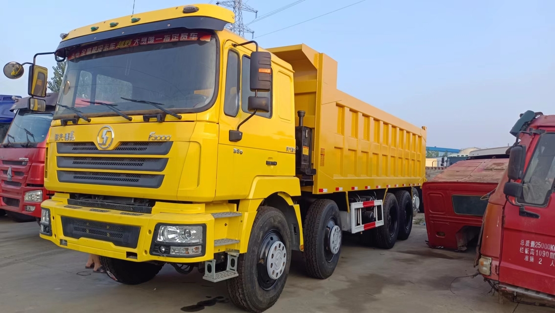 Caminhão de descarga usado China F3000 Caminhão de despejo econômico Shacman 12 Pneus 8 * 4 LHD Weichai 380 hp