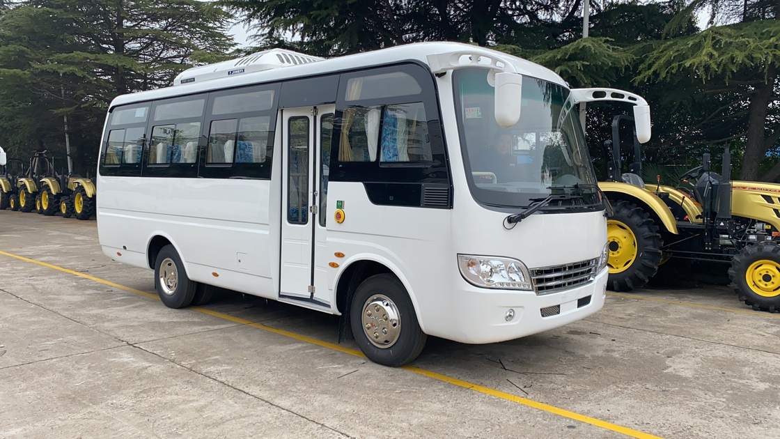 Coaster Mini Bus Yuchai Motor Mudan MD6668 25 Assentos 2 + 2 Assentos Layout Novo ar condicionado