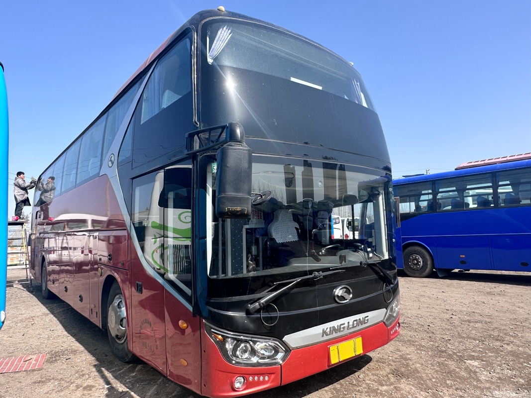 Ônibus para venda ônibus Kinglong usado 54 lugares XMQ6125 Weichai 375hp Direção esquerda ônibus com A / C