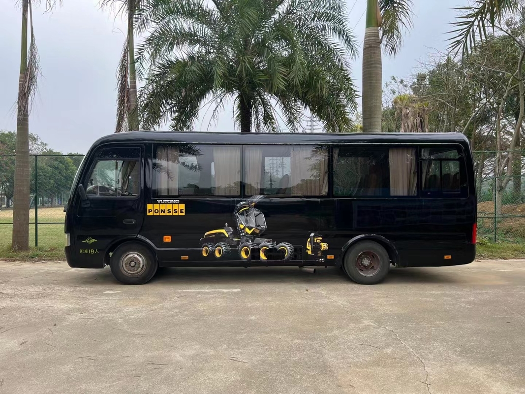 Minibus usado para venda Yutong ZK6708D Motor dianteiro Diesel Coaster Bus 19 lugares 2 + 1 lugares