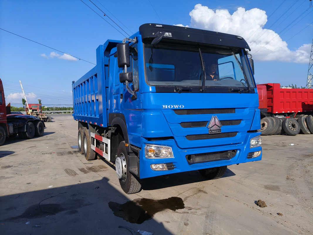 Caminhão de descarga de descarga 420HP Sinotruk Howo 6 * 4 modo de condução Leaf Spring Sands Transport LHD