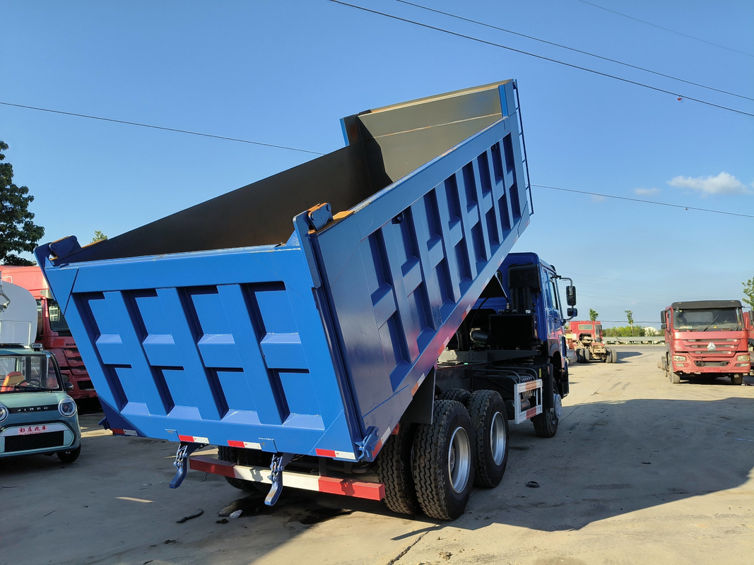 Caminhão de descarga de descarga 420HP Sinotruk Howo 6 * 4 modo de condução Leaf Spring Sands Transport LHD