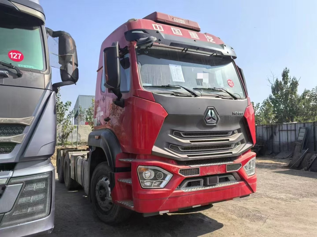 Tractor Usado Caminhões Cabeça 10 Pneus Sinotruk Hohan N7G 2021 Ano Trailer Caminhão Homem Motor 480 hp