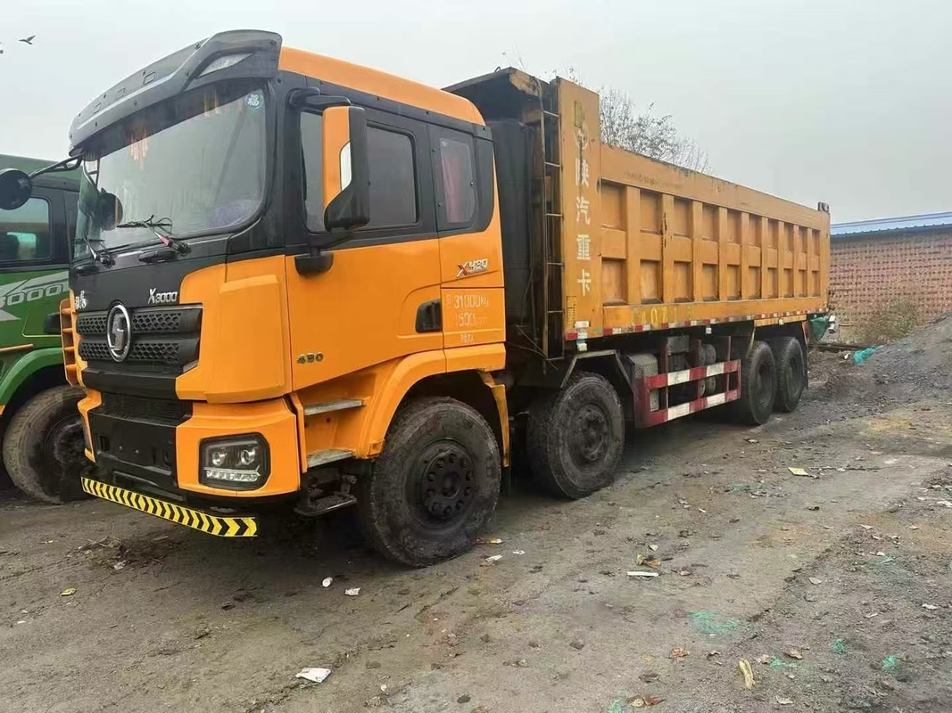 8x4 6x4 50 toneladas Usados Shacman camiões de lixo para venda X3000 Weichai 430hp Transportes de areia e rocha