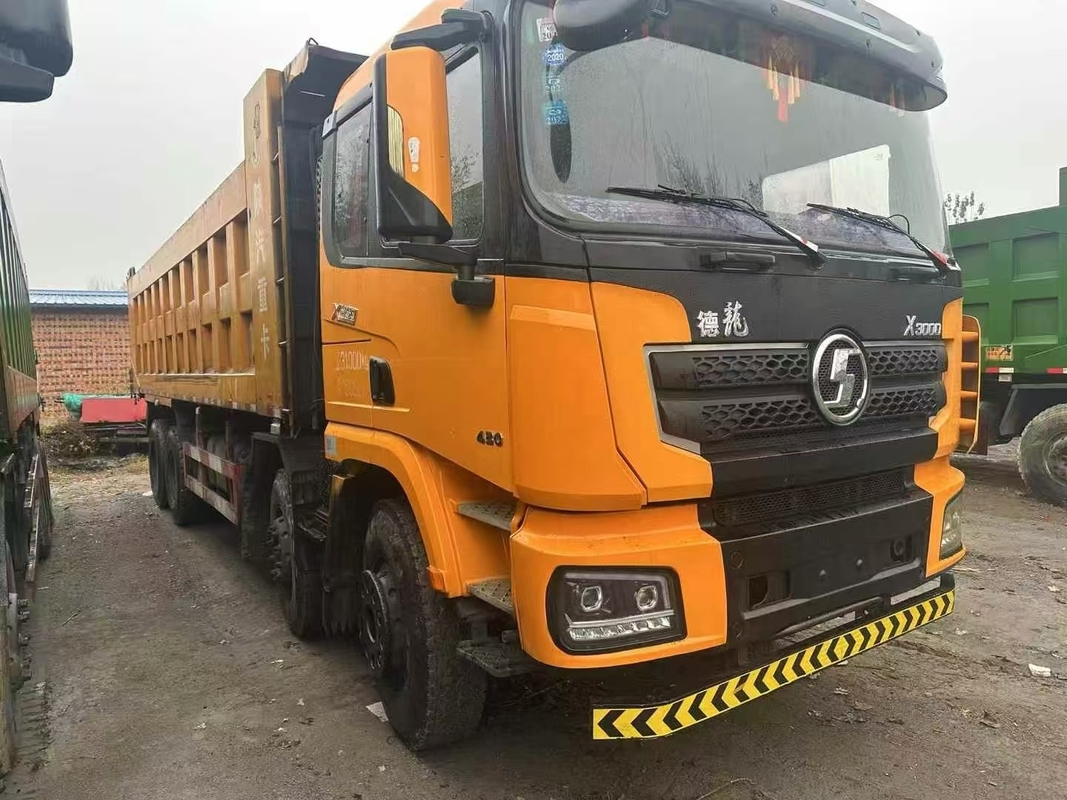 8x4 6x4 50 toneladas Usados Shacman camiões de lixo para venda X3000 Weichai 430hp Transportes de areia e rocha