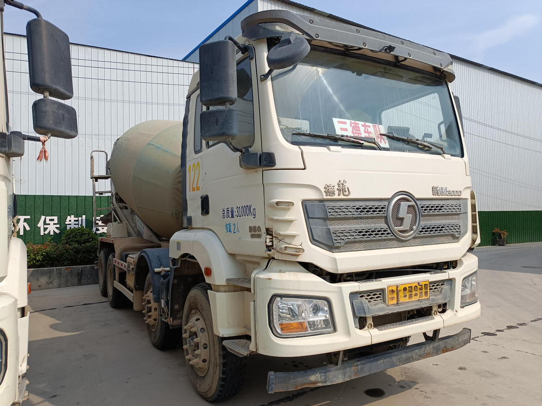 Caminhão de mistura de concreto Shacman usado 12m3 Mixer Tanker M3000 Cabine 2020 Ano Weichai Motor