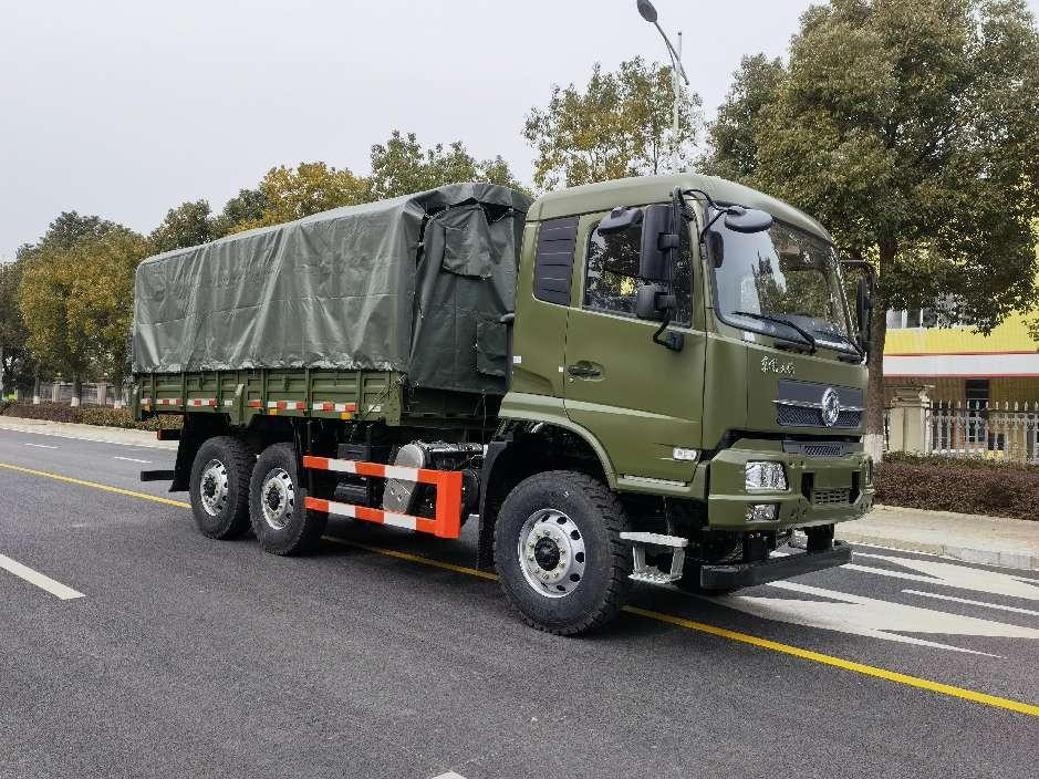 6×6 Caminhão de carga Dongfeng Novo caminhão de caminhão fora de estrada Pneus Cabina única Cummins Motor de uso na África