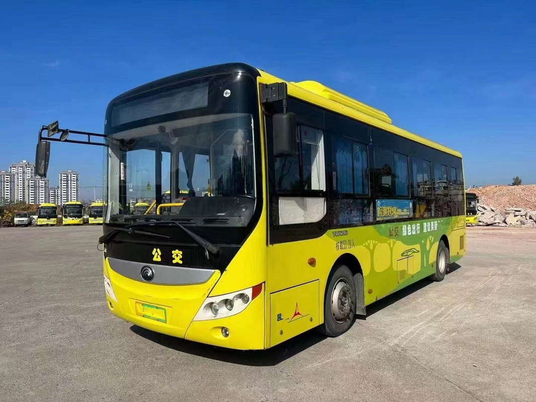 Ônibus elétrico usado Ônibus da cidade de Yutong ZK6815 Vida da bateria 280km 23 lugares 59 Passageiros Transporte público