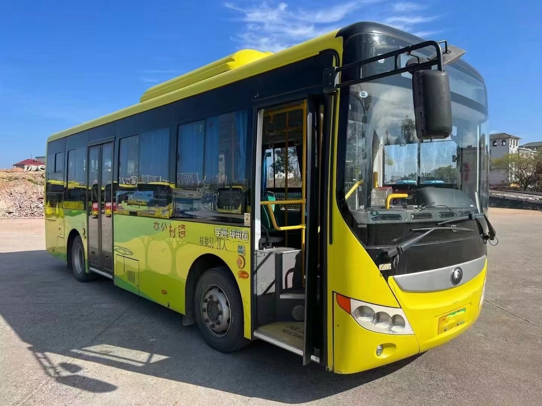 Ônibus elétrico usado Ônibus da cidade de Yutong ZK6815 Vida da bateria 280km 23 lugares 59 Passageiros Transporte público