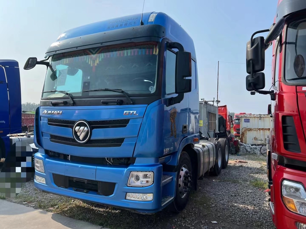 Cabeça de Trator Usada Para Venda 2021 Ano Usados Semi Trucks Foton GTL 430hp Folha Primavera Transportes de Longa Distância