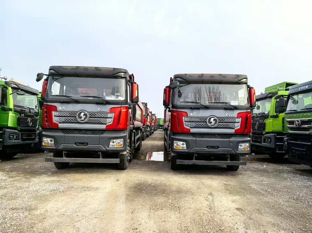 Caminhão de descarga usados para minas Shacman Weichai 430hp Levantamento frontal 8*4 Modo de condução 12 Pneus Lhd 50tons Carregamento