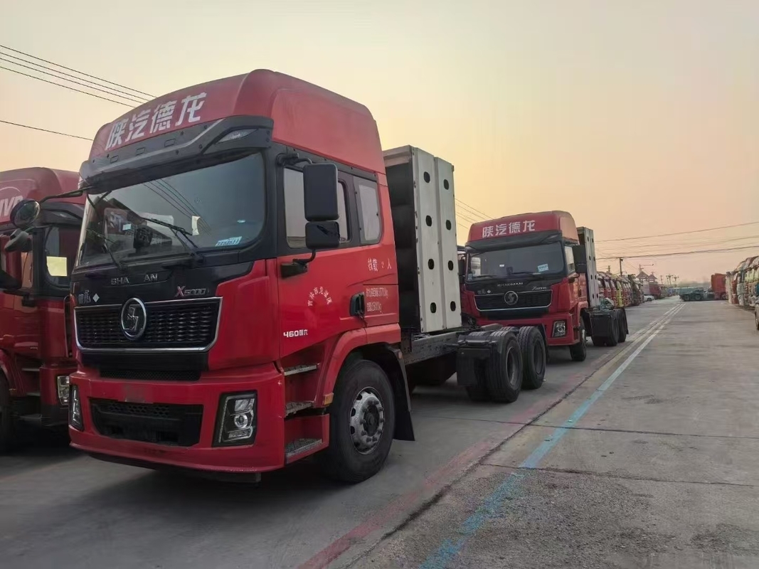 Caminhão de trator automático de gás natural usado X5000 com 10 rodas Weichai Motor GNC 460hp 2023 Transporte pesado
