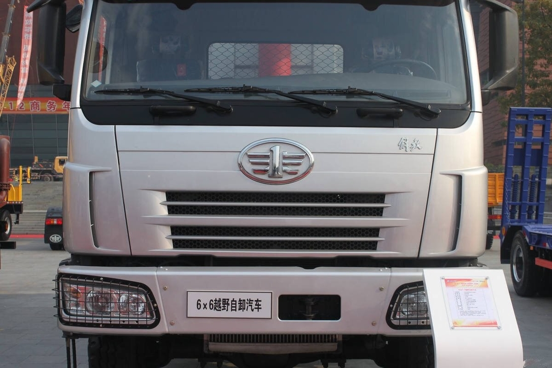 Caminhão de segunda mão de descarga JIEFANG 6*6 Modo de condução Caminhão de descarga usado Transportes de materiais de construção