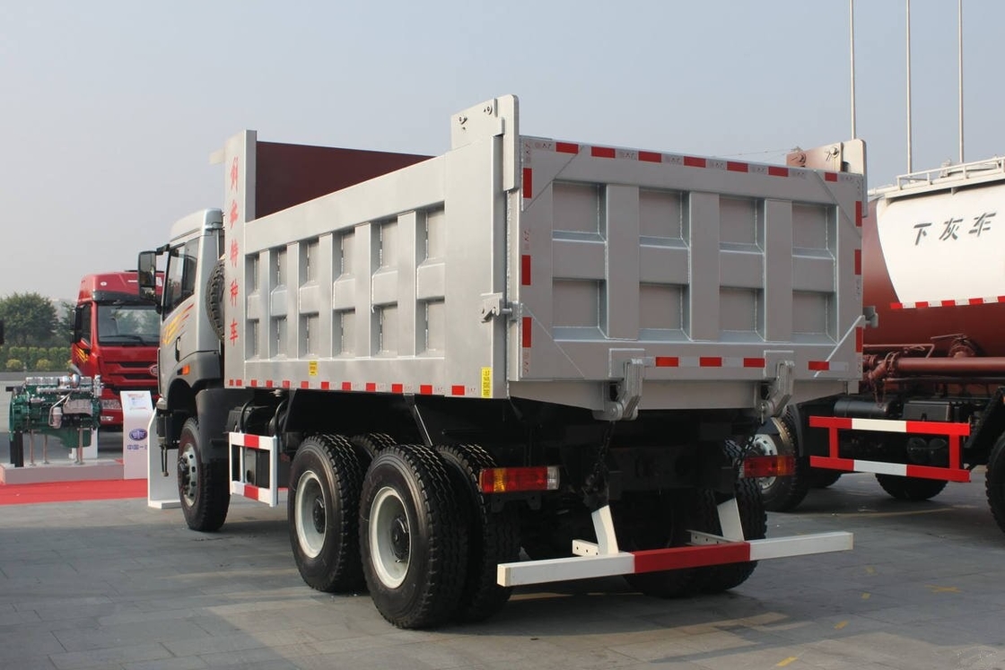 Caminhão de segunda mão de descarga JIEFANG 6*6 Modo de condução Caminhão de descarga usado Transportes de materiais de construção