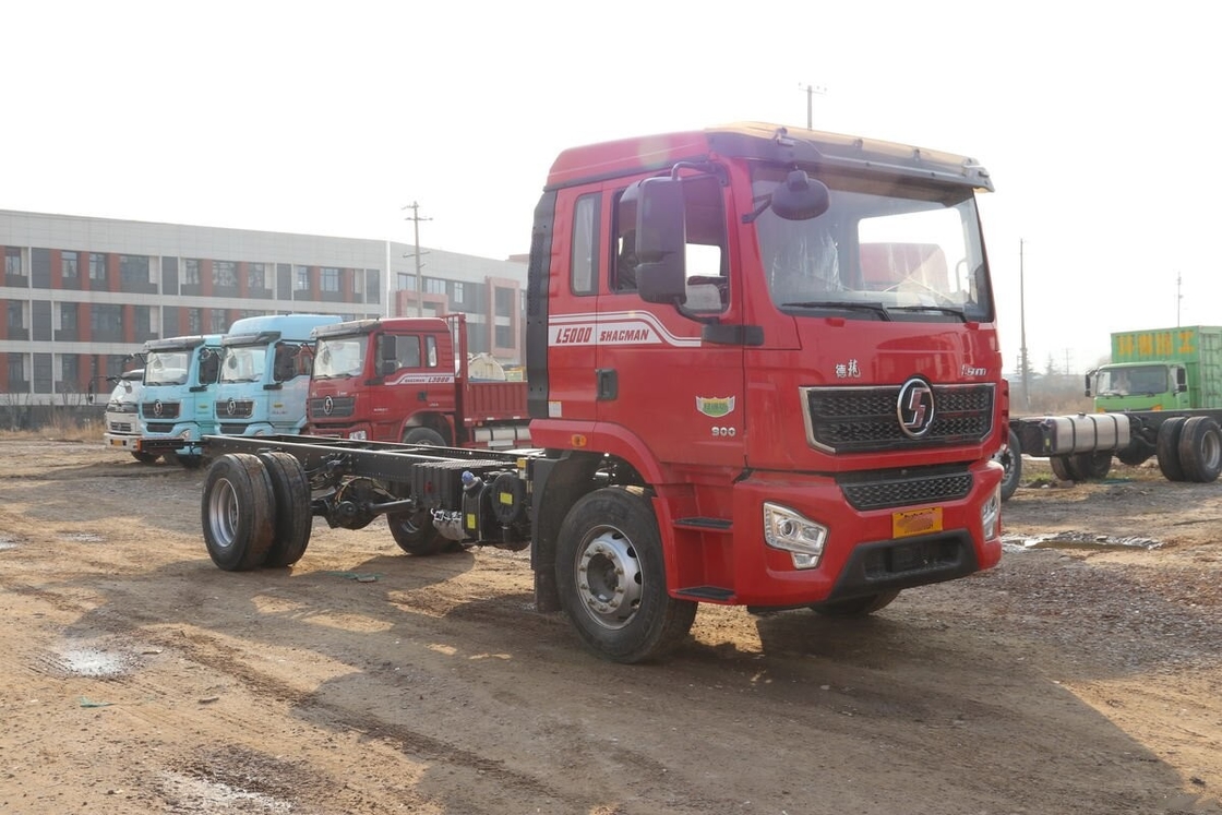 Caminhão de carga usado Chassi Shacman L5000 4×2 Modo de condução 240hp 6.8m Long Stake EURO 6 Caminhão