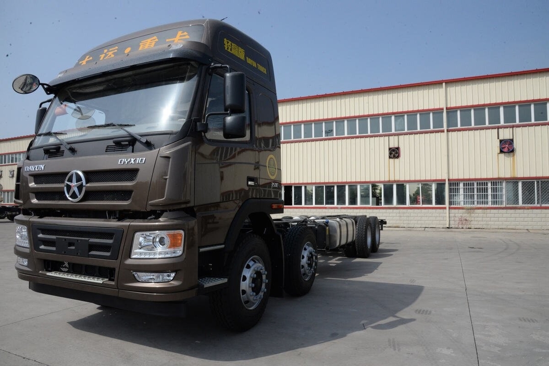 Camiões de carga pesados usados Chassis para venda Dayun N8e 8×4 Drive Mode 350hp Camiões de carga de segunda mão
