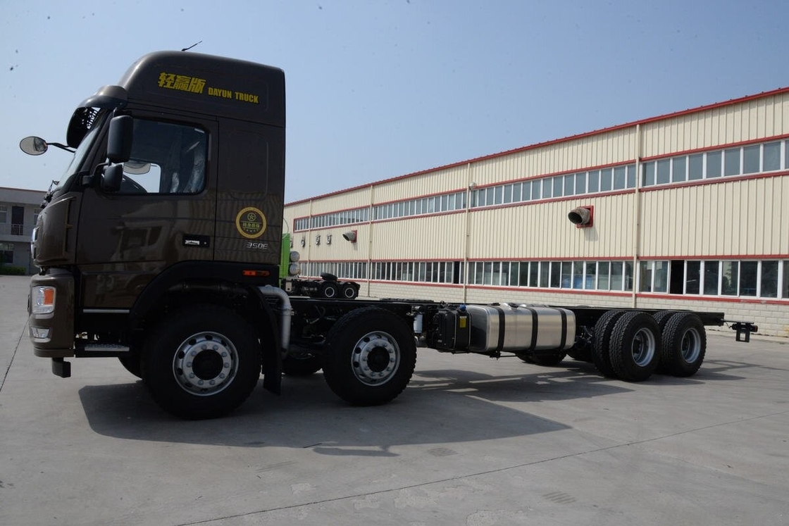Camiões de carga pesados usados Chassis para venda Dayun N8e 8×4 Drive Mode 350hp Camiões de carga de segunda mão