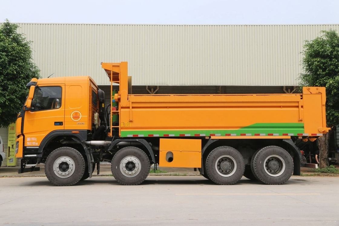 Camião Basculante Usado na África DAYUN N8V 8*4 Modo de Condução 350hp  Camião Basculante de Construção Usado Com Baixa Quilometragem