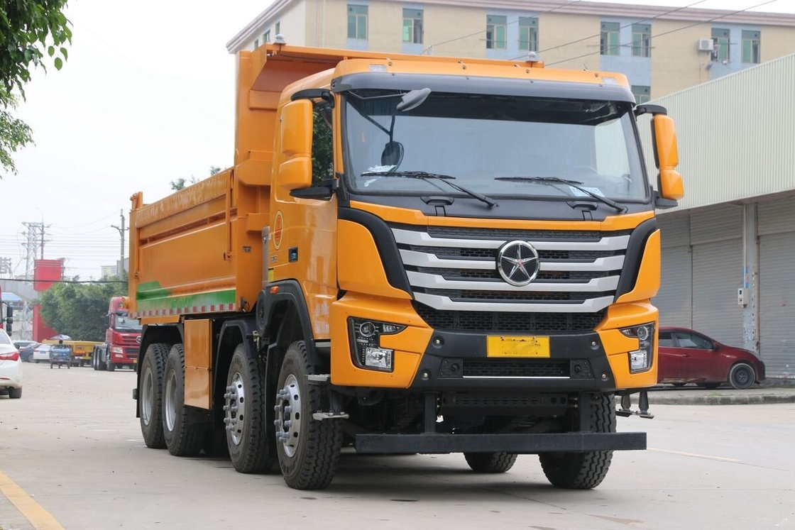 Camião Basculante Usado na África DAYUN N8V 8*4 Modo de Condução 350hp  Camião Basculante de Construção Usado Com Baixa Quilometragem